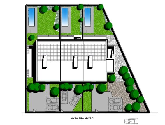 Gardens in Aravaca (spain)