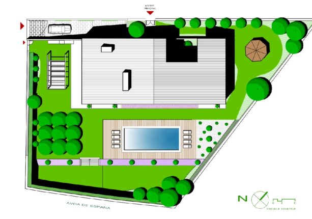 Jardín en Navacerrada (españa)