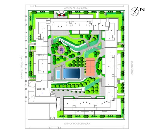 Garden in San Sebastian de Los Reyes (spain)