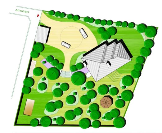 Jardín en Somosaguas (españa)